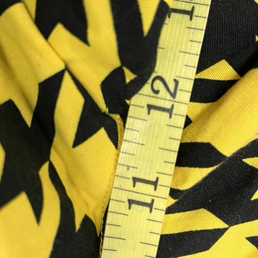 Loudmouth Golf Shorts Mens 42 Black Yellow Houndstooth Stretch - Picture 10 of 10